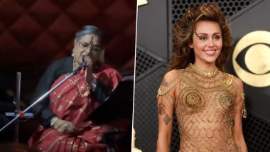 Usha Uthup Sings Miley Cyrus’ Grammy-Winning Hit Song ‘Flowers’, Video Goes VIRAL – WATCH