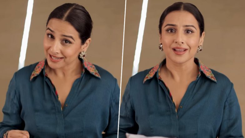 Vidya Balan Shows Her Love for Malayalam Cinema As She Humorously Enacts a Scene From 1991’s Mookilla Rajyathu! (Watch Video)