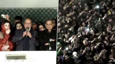 Pakistan Elections 2024: Nawaz Sharif Claims Victory in General Polls (See Pics)