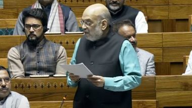 Home Minister Amit Shah Addresses Lok Sabha on Ram Temple Resolution, Says ‘January 22 Will be Historic Day for Years to Come’ (Watch Video)
