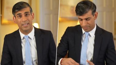 UK PM Rishi Sunak Announces Ban on Mobile Phones in Classrooms Across England for Safer Learning Environment (Watch Video)