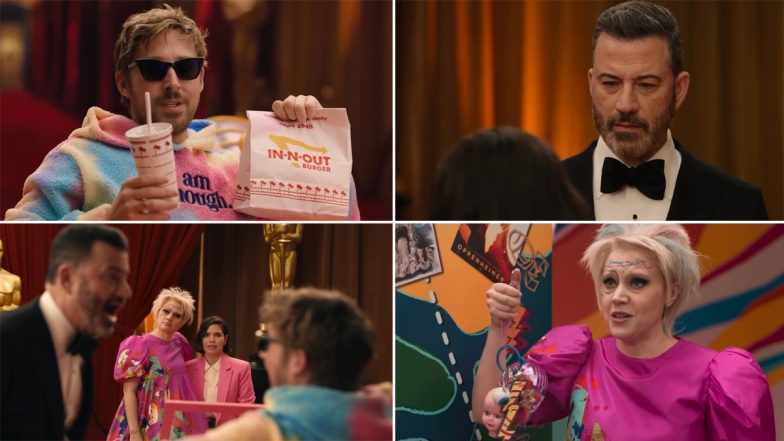 Oscars 2024: Jimmy Kimmel Confirms Return as Host With 'Barbie' Skit Featuring Ryan Gosling, America Ferrera, Kate McKinnon and a Matt Damon Roast! (Watch Video)