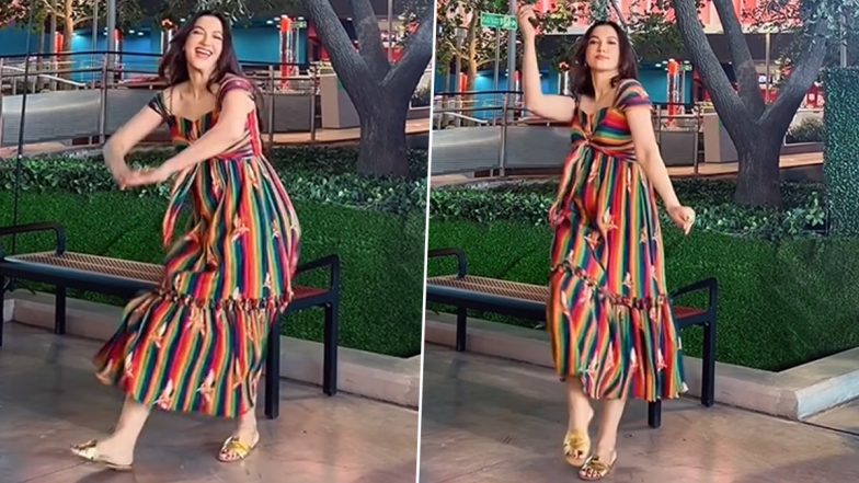 Gauahar Khan Grooves to Shahid Kapoor-Kriti Sanon's ‘Teri Baaton Mein Aisa Uljha Jiya’ Song, Calls It Her ‘Favourite’ (Watch Video)