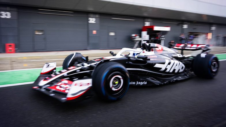 F1 2024: Haas' VF-24 Hits the Track for the First Time, Completes Shakedown at Silverstone (Watch Video)