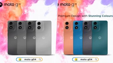 Moto G04 To Launch on February 15 With 90Hz Punch-Hole Display; Check Colour Options, Design and Other Details Ahead of Launch