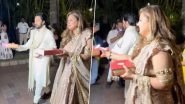 Rakul Preet Singh-Jackky Bhagnani Wedding: Groom&rsquo;s Sister Deepshikha Distributes Sweets Among Paps Waiting for Couple Outside the Venue (Watch Video)