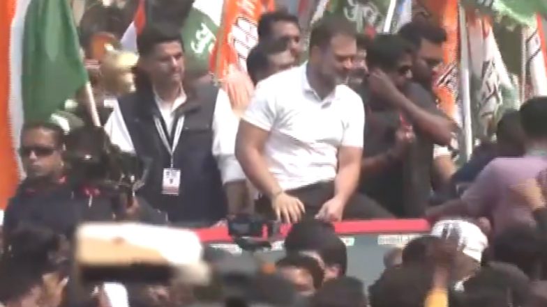 Bharat Jodo Nyay Yatra in Chhattisgarh: Congress Leader Rahul Gandhi Resumes Yatra from Raigarh After Two-Day Hiatus (Watch Video)