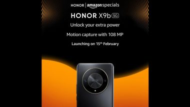 Honor X9b To Launch on February 15 With 108MP Primary Camera; Check More Details Ahead of Launch