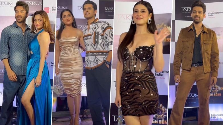 Bigg Boss 17 Success Party: Munawar Faruqui, Mannara Chopra, Ankita Lokhande-Vicky Jain, Neil Bhatt-Aishwarya Sharma, Isha Malviya-Samarth Jurel and Others Arrive in Style (Watch Videos)