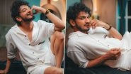Munawar Faruqui Strikes &lsquo;Happy Poses&rsquo; in White Casuals; BB 17 Winner Says He Broke Egos of Many in Shayari Style (View Pics)
