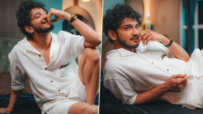 Munawar Faruqui Strikes ‘Happy Poses’ in White Casuals; BB 17 Winner Says He Broke Egos of Many in Shayari Style (View Pics)