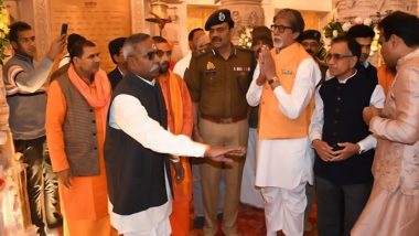 Amitabh Bachchan Seeks Blessings at Ram Mandir in Ayodhya (View Pic)