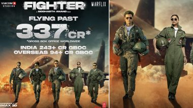 Fighter Box Office Collection Day 18: Siddharth Anand’s Directorial Starring Hrithik Roshan and Deepika Padukone Grosses Rs 337 Crore Worldwide