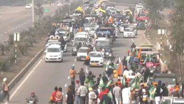 ‘Delhi Chalo’ Protest: Huge Security Deployment, Multi-Layer Barricading in National Capital in View of Farmers’ Protest (Watch Videos)