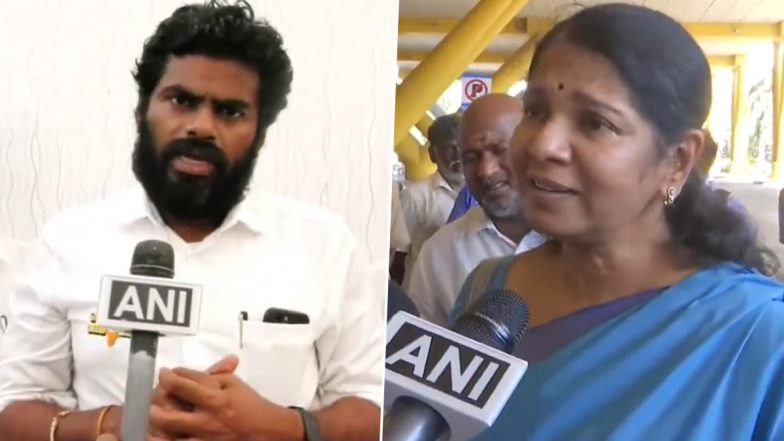 ‘We Expect Bare Minimum Apology’: Tamil Nadu BJP President K Annamalai Slams DMK, Kanimozhi Over Newspaper Advertisement Depicting Rocket With Chinese Flag (See Pic and Videos)