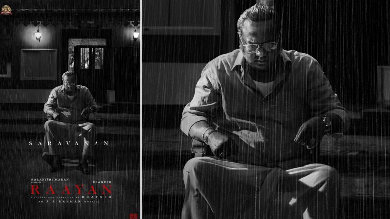 Saravanan in Raayan: Makers Drop Captivating Monochromatic FIRST Look of the Actor From Dhanush’s Upcoming Action-Thriller (ViewPic)