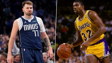 NBA 2023-24: Luka Doncic Surpasses Magic Johnson For Third Most 25+ PT, 15+ AST, 10+ REB Games in NBA History, Achieves Feat in Mavs vs Wizards Fixture