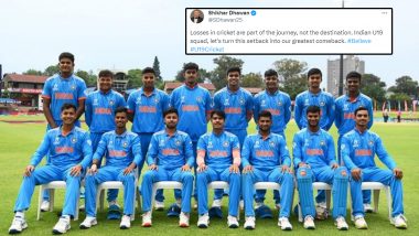 ‘Let's Turn This Setback...' Shikhar Dhawan Posts Encouraging Message For India's U-19 Team After Uday Saharan and Co Go Down to Australia in ICC U19 World Cup 2024 Final