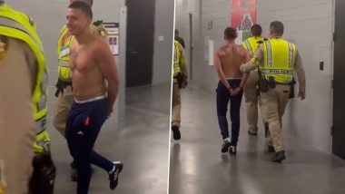 Super Bowl 2024: Two Shirtless Men Trying To Invade the Field Escorted Out by Security (Watch Video)