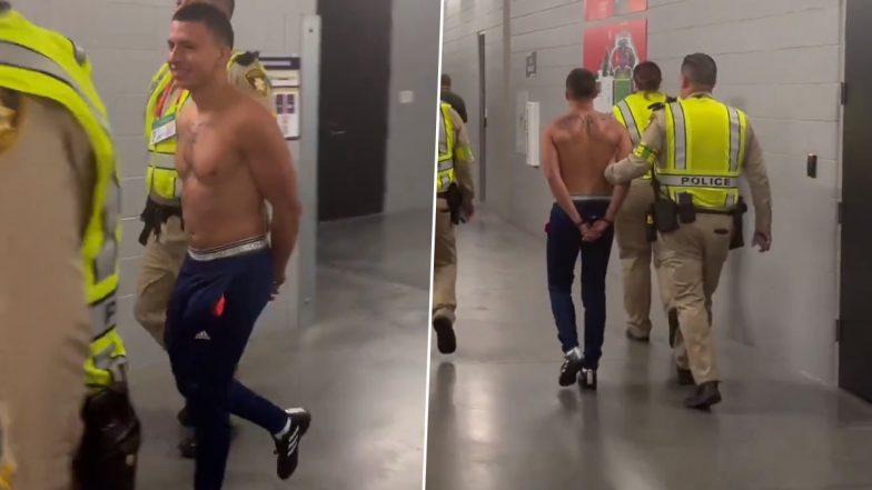 Super Bowl 2024: Two Shirtless Men Trying To Invade the Field Escorted Out by Security (Watch Video)