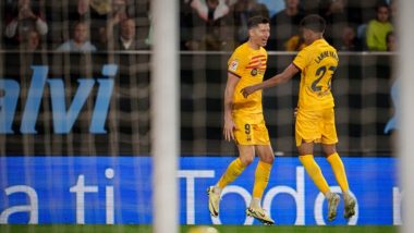 Celta Vigo 1-2 Barcelona, La Liga 2023-24: Robert Lewandowski's Late Penalty Secures Three Points for Catalan Giants (Watch Goal Video Highlights)