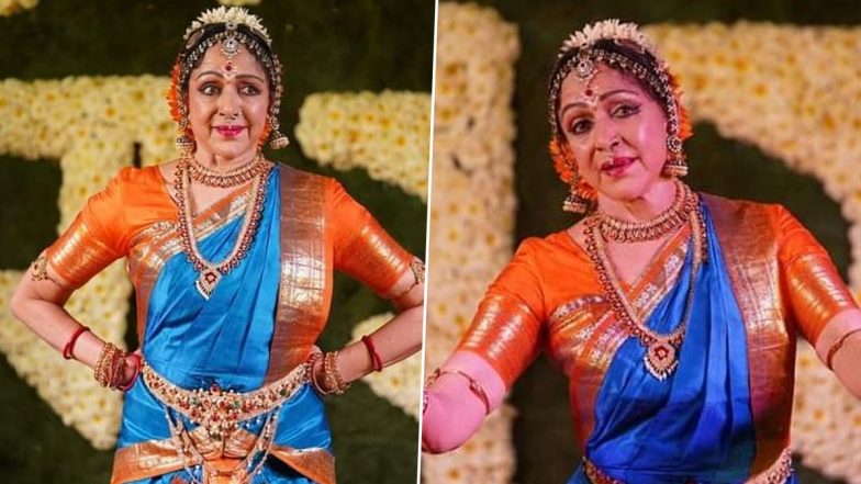 Hema Malini Performs ‘Nritya Seva’ Dance in Temple Premises of Ram Mandir (Watch Video)