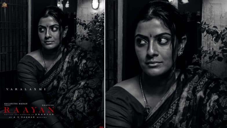 Varalaxmi Sarathkumar in Raayan: Makers Drop Intense FIRST Look Poster of the Actress From Dhanush’s Upcoming Directorial (View Pic)