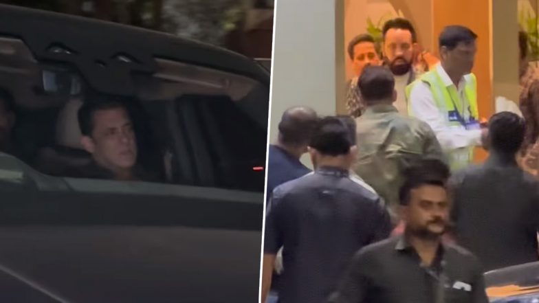 Radhika Merchant-Anant Ambani’s Pre-Wedding Festivities: Salman Khan Leaves for Jamnagar To Attend Couple’s Marriage Celebrations (Watch Video)