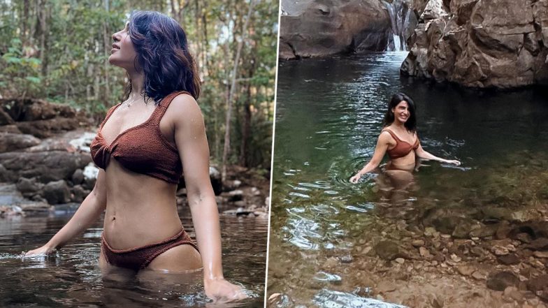 Sexy! Samantha Ruth Prabhu Takes a Dip in Water Wearing a Brown Bikini; Actress Calls It ‘Highest Love’ (View Pics)