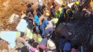 Tamil Nadu Building Collapse: Construction Workers Buried Under Rubble As Residential Building Collapses in Nilgiris (Watch Video)