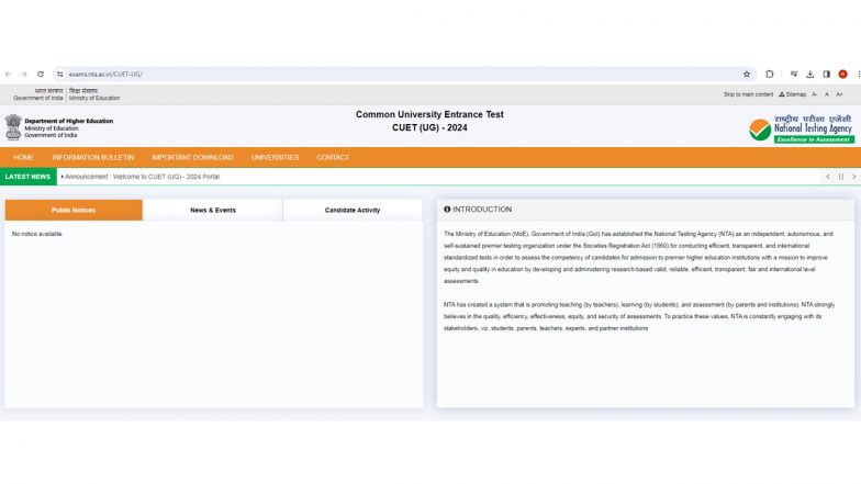 CUET-UG Exam 2024: Application Process for Common University Entrance Test-UG Begins Today, Exams To Be Conducted in Hybrid Mode; Check Other Details