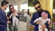 Disha Parmar-Rahul Vaidya Finally REVEAL Face of Their Daughter at Mumbai Airport: &lsquo;Navya, Say Hello to Everybody&rsquo; (Watch Video)