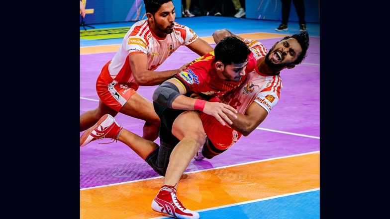 PKL 2023–24: Gujarat Giants Seals Playoffs Spot With Massive Victory Over Bengaluru Bulls