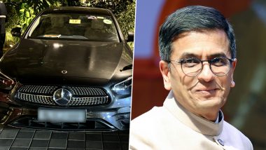 CJI DY Chandrachud's Mercedes E-Class Creates Social Media Buzz for Its Unique Number Plate (See Pic)