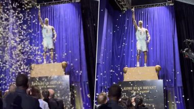 Kobe Bryant Immortalized With a 19-Foot Bronze Statue Outside Los Angeles Lakers’ Crypto.com Arena