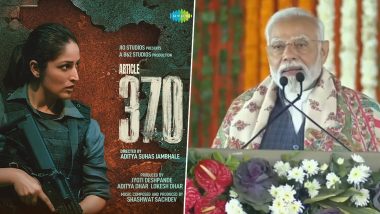 Article 370: PM Modi Talks About Yami Gautam’s Upcoming Political Drama at Rally in Jammu, Actress Calls It ‘Absolute Honour’ (Watch Video)