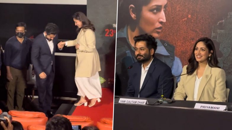 Yami Gautam Flaunts Her Baby Bump at Article 370 Trailer Launch Event, Husband Aditya Dhar Confirms Pregnancy (Watch Videos)