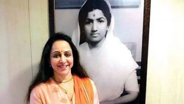 Hema Malini Remembers ‘Nightingale of India’ Lata Mangeshkar on Her Second Death Anniversary, Says ‘Miss You Terribly’ (View Post)