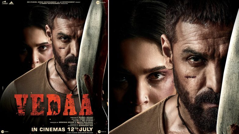 Vedaa Poster Out! Check Out First Look of John Abraham and Sharvari Wagh's Action Thriller Film (View Pic)
