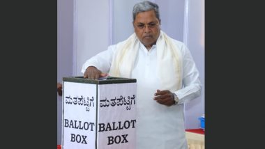 Karnataka CM Siddaramaiah Casts His Vote for Rajya Sabha Elections 2024 at Vidhana Soudha in Bengaluru (See Pics)