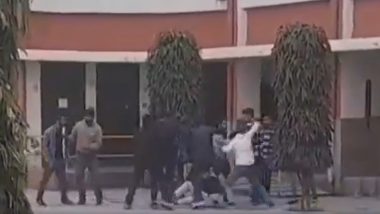 Delhi Police SHO's Son Ruthlessly Thrashed, Kicked at Shyam Lal College; Disturbing Video Surfaces