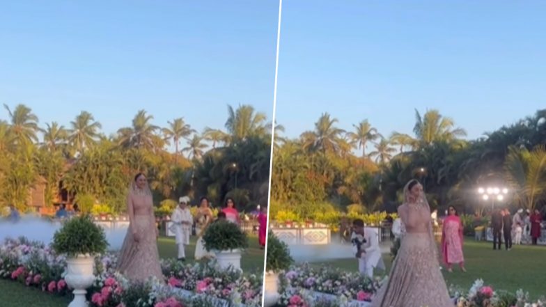 Rakul Preet Singh’s Dreamy Bridal Entry During Her Wedding With Jackky Bhagnani Will Melt Your Hearts (Watch Viral Video)