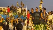 Akshay Kumar and Tiger Shroff, Stars of Bade Miyan Chote Miyan, Flag Off 5km Marathon at Atal Setu (Watch Video)