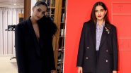 Sonam Kapoor in a Feathered or Relaxed Black Suit - Which Look Did You Like More?