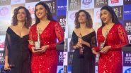 Ankita Lokhande and Mannara Chopra Dazzle in Shimmery Outfits at Awards Show; Check Out Their Stunning Avatars (Watch Video)