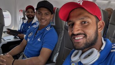 Dhruv Jurel Shares Picture with Yashasvi Jaiswal, Rajat Patidar as Team India Jets Off to Ranchi for IND vs ENG 4th Test 2024 (See Pics)