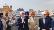 Punjab: US Ambassador Eric Garcetti Visits Golden Temple in Amritsar (Watch Videos)