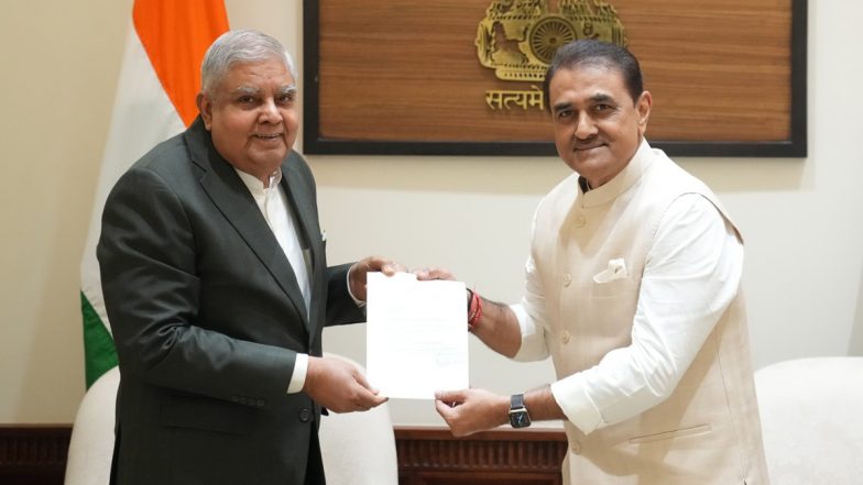 Praful Patel Resigns: NCP Leader Steps Down as Rajya Sabha Member, Accepts Re-election Outcome (See Pic)