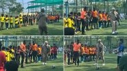 Ajith Kumar Joins Son Aadvik at His Club After Wrapping First Schedule of Vidaa Muyarchi; Photos of the Tamil Superstar Playing Football Go VIRAL (View Pics)