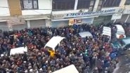 Ladakh: Amid Freezing Cold, Thousands of Men and Women March for Statehood (Watch Video)